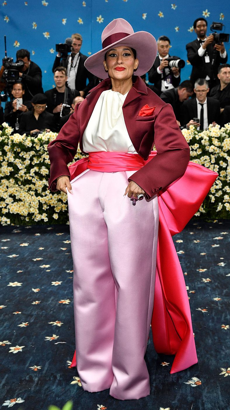 La actriz Tracee Ellis Ross durante la Met Gala 2025