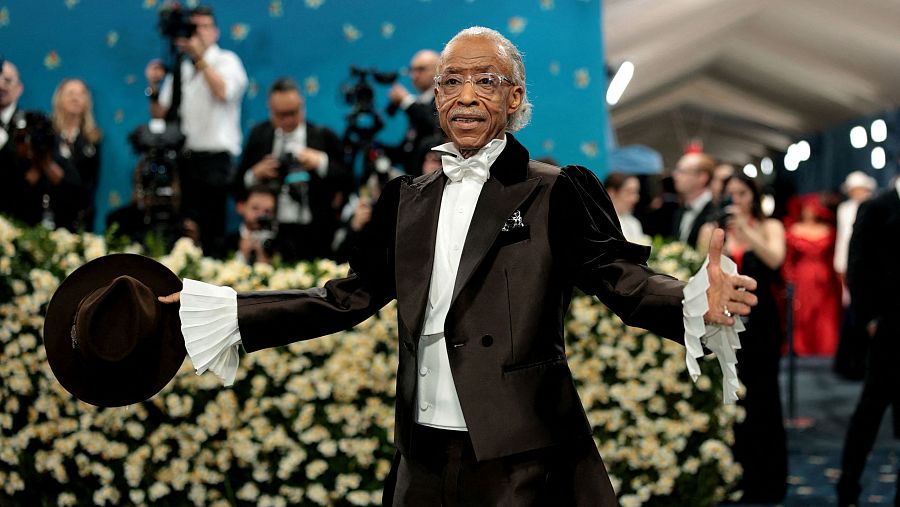 El reverendo Al Sharpton en la Met Gala 2025
