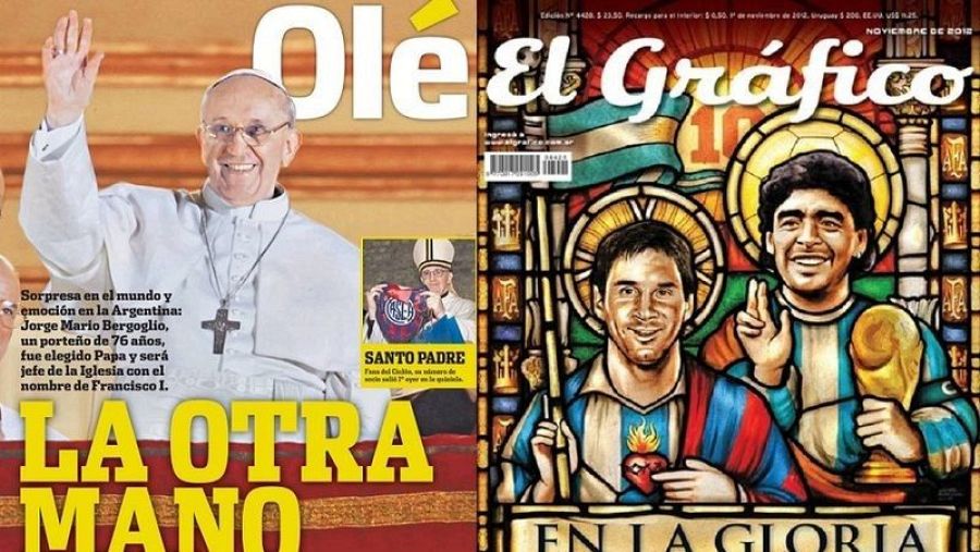 “¡Tenemos a Maradona, a Messi… y, ahora, al papa!”