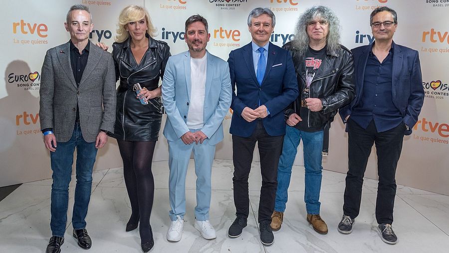 Directivos y consejeros de RTVE en la presentación de las novedades de la primavera