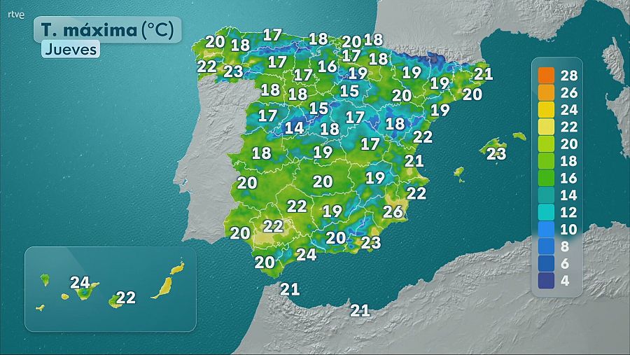 Temperaturas España