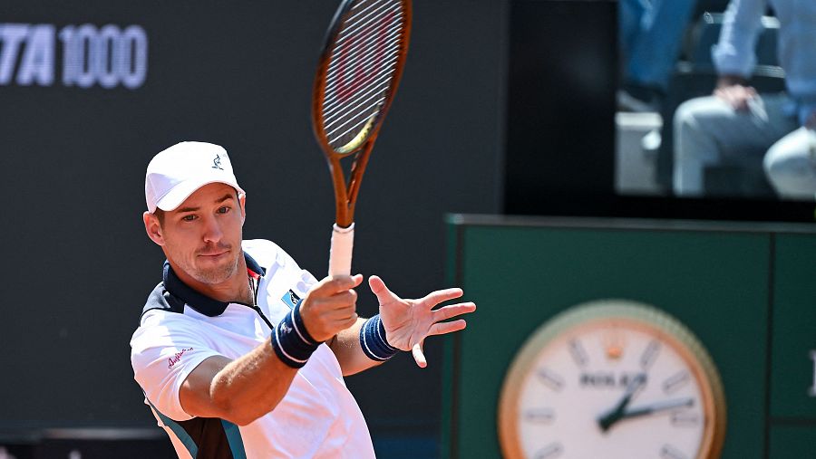 El serbio Lajovic durante el partido ante Alcaraz.