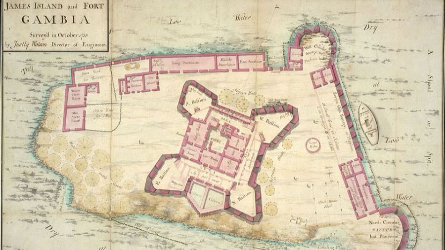 Kunta Kinteh, l'illa on retenien els esclaus a Gàmbia