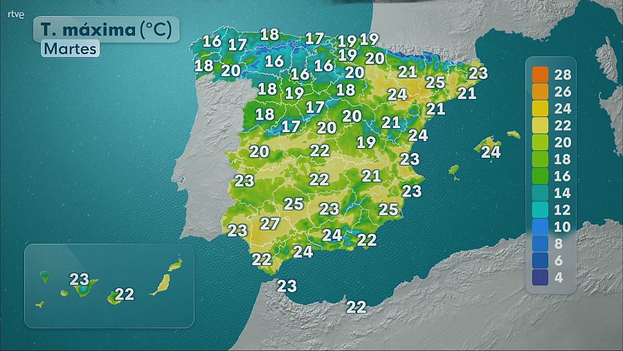 Temperaturas España
