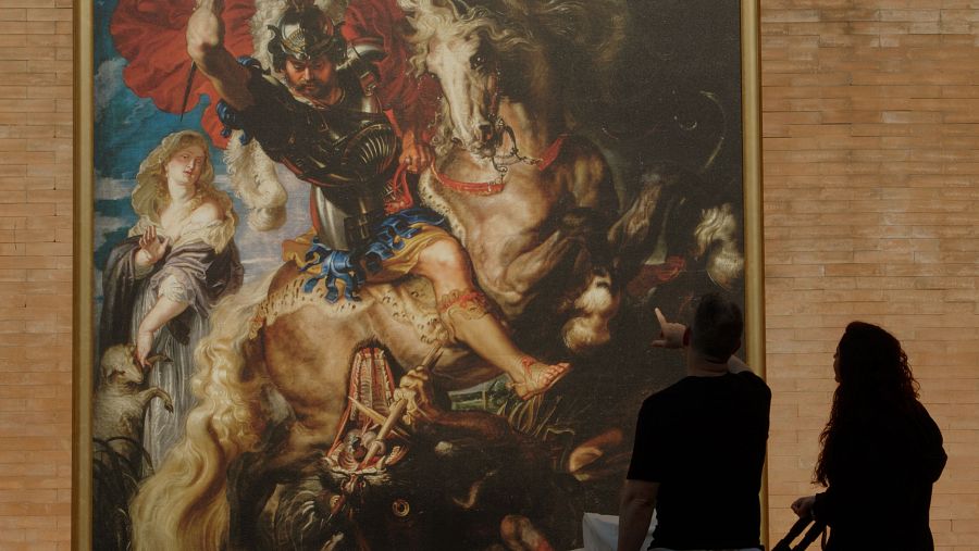En Catarroja podemos admirar la obra de Rubens 'Lucha de san Jorge y el dragón'
