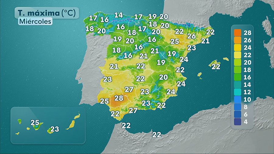 El tiempo hoy 14 de mayo