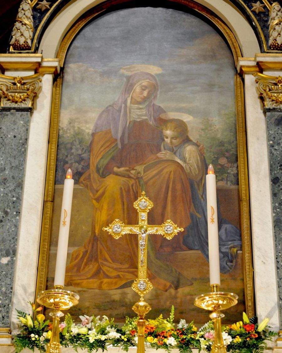 Cuadro de Santa Ana, de la Archicofradía Vaticana de Santa Ana de los Palafreneros