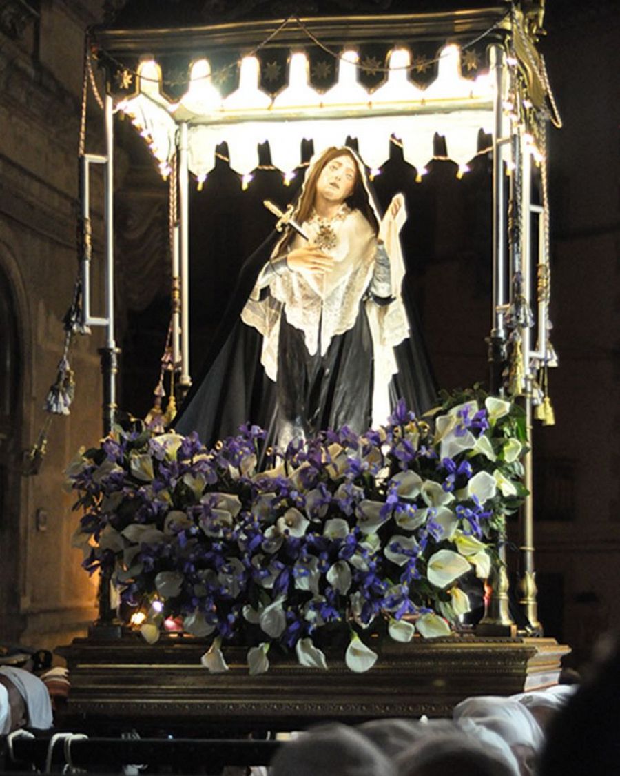 Imagen de María Addolorata, de la ciudad de Enna, Sicilia