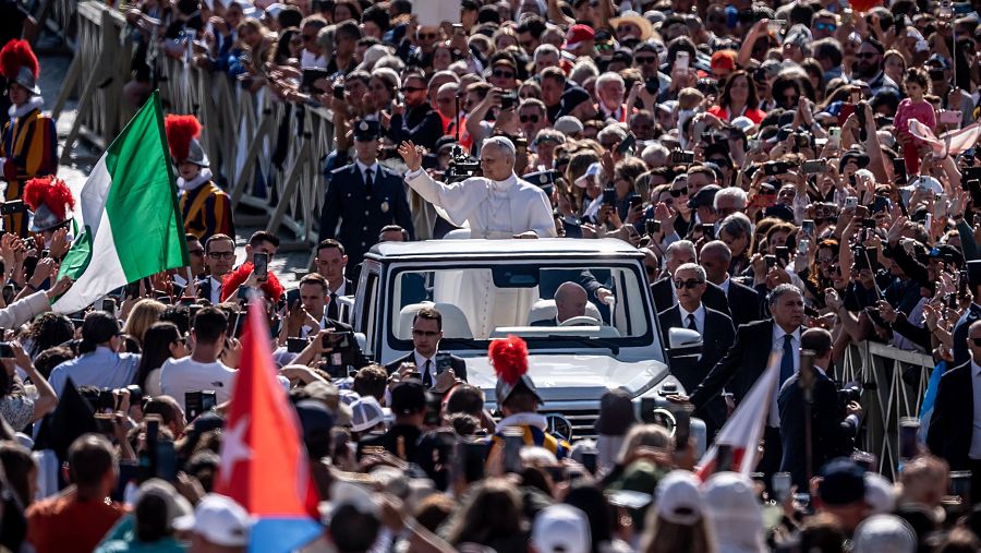 León XIV: imágenes de la misa de inicio de papado