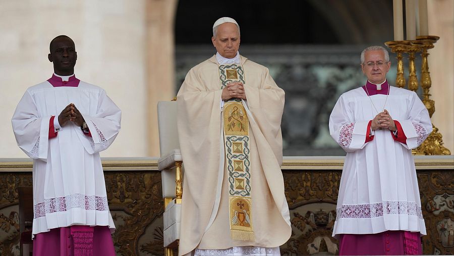 León XIV: fotogalería de la misa de inicio de papado