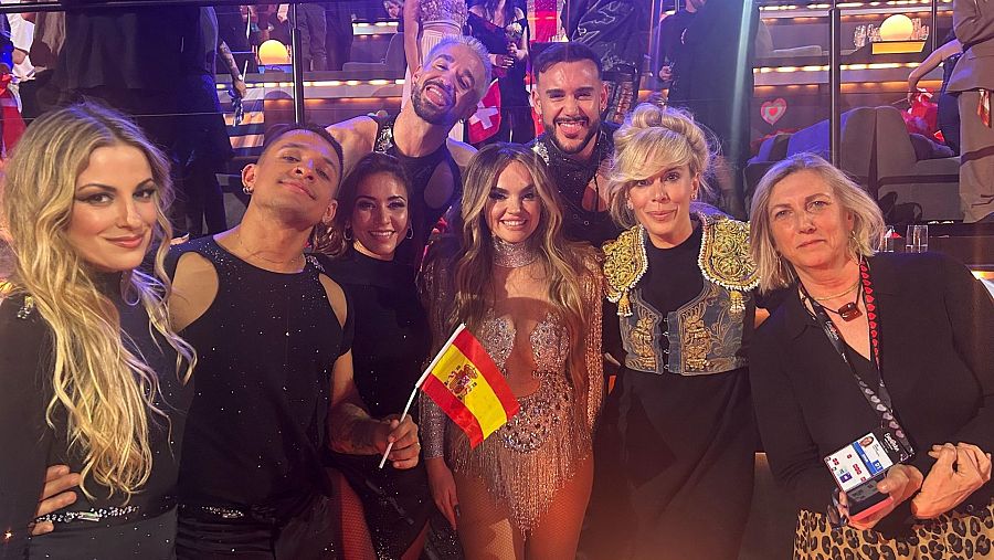 Parte de la delegación española en Eurovisión 2025