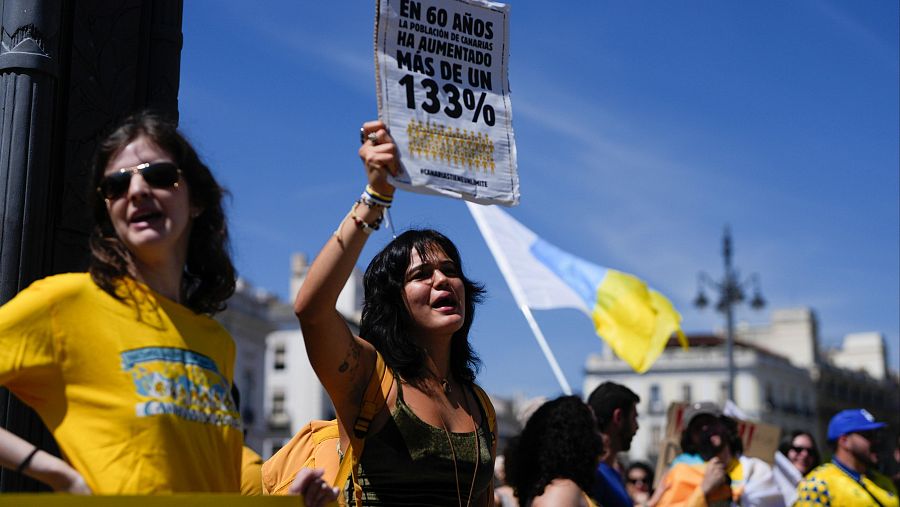 Nueva protesta contra el turismo de masas en Canarias