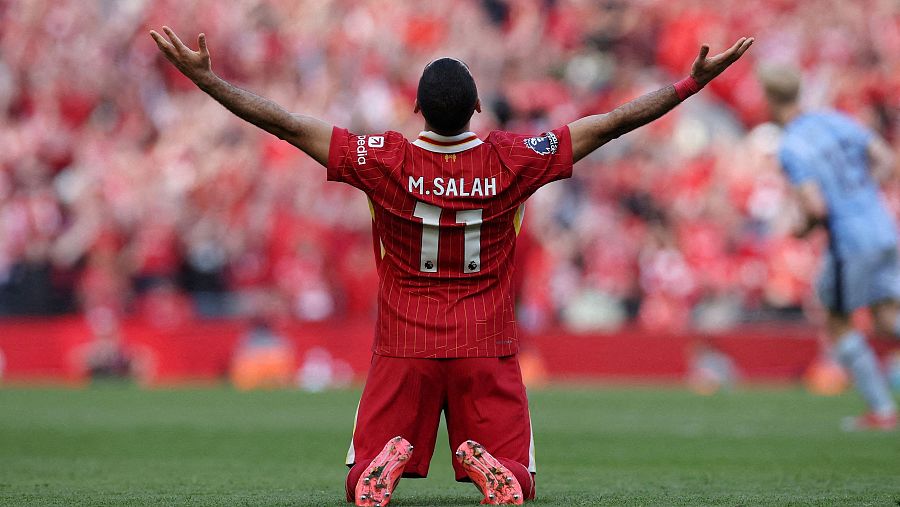 Salah es la principal amenaza de Mbappé en la lucha por la Bota de Oro.