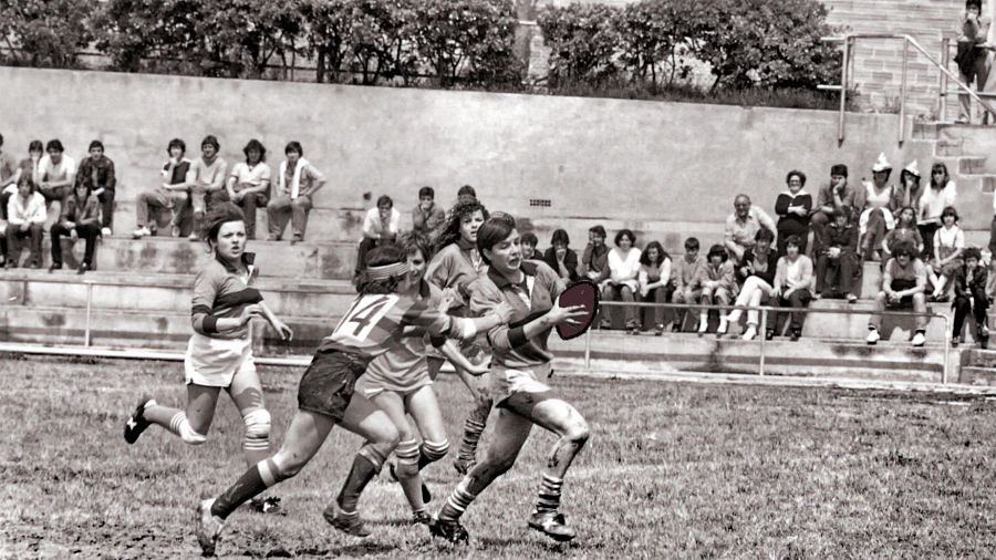 L'exjugadora Bet Boloix a un partit de rugbi