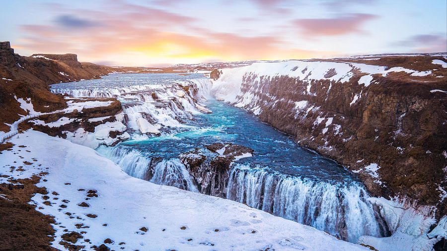 Las cataratas de Gullfoss