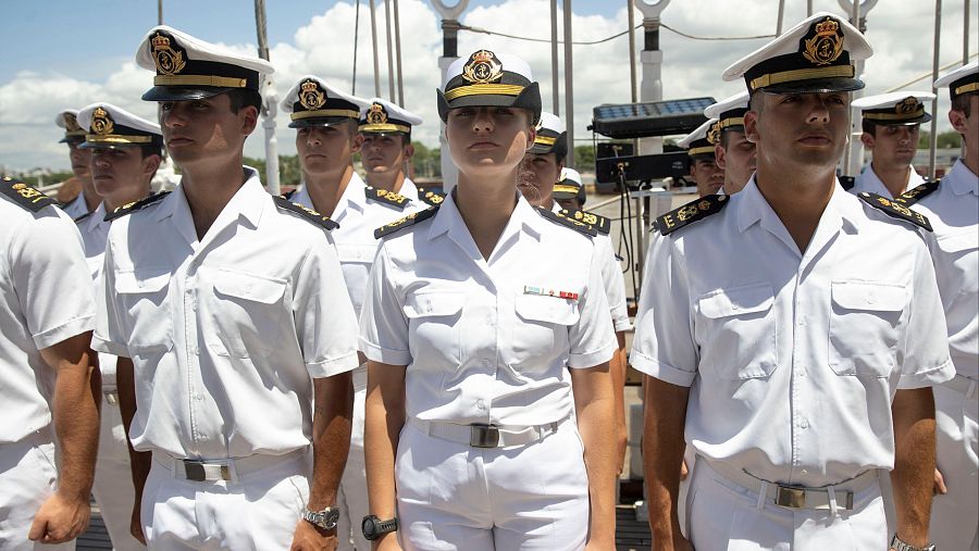 El Juan Sebastián de Elcano llega a Santo Domingo con la princesa Leonor a bordo