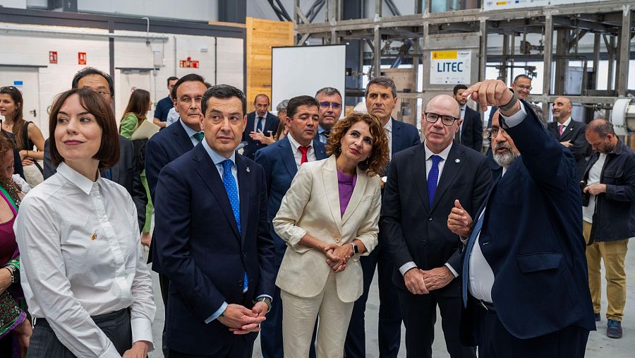 Colocación de la primera piedra del acelerador de partículas IFMIF-DONES