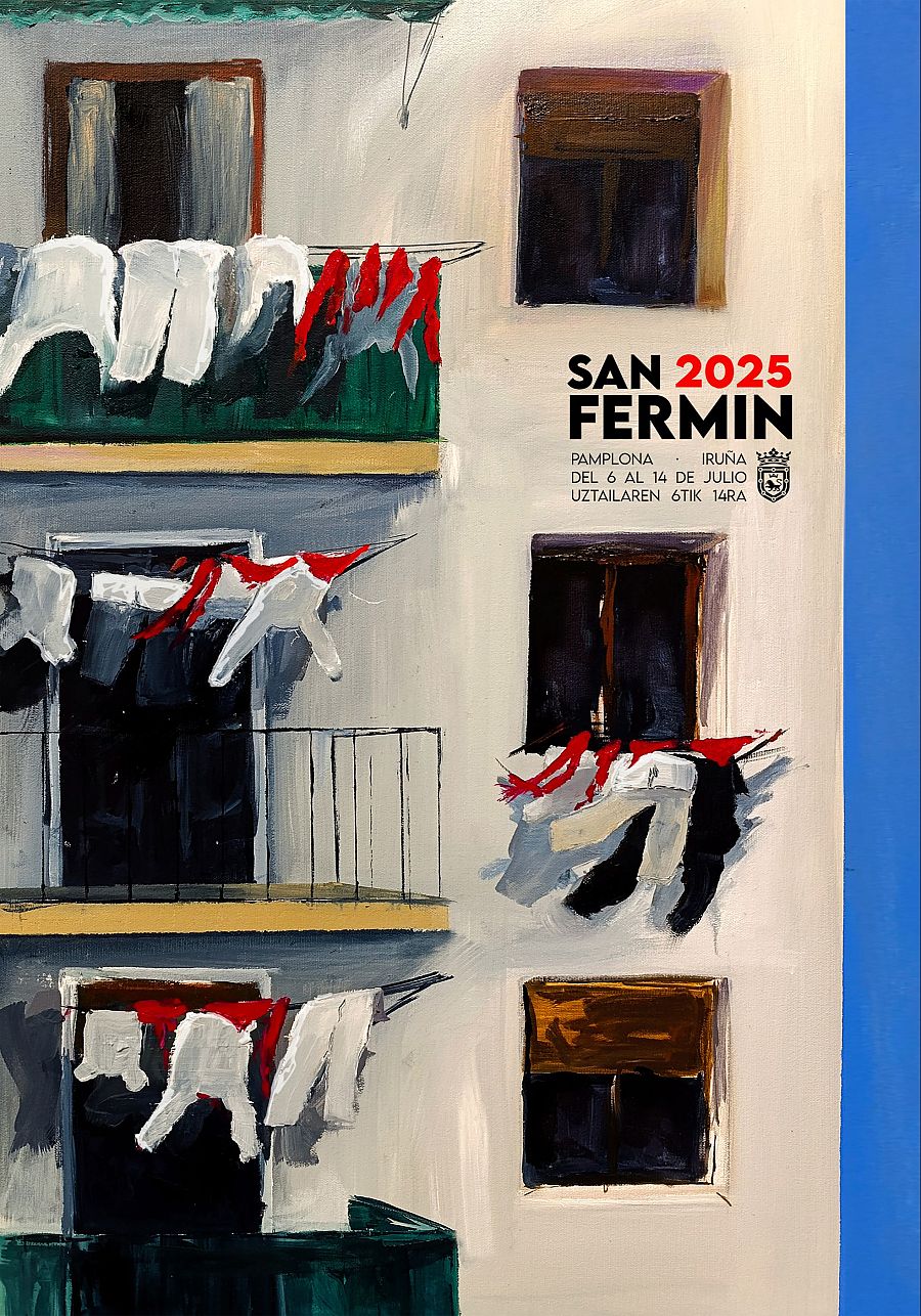 'Hogar pamplonica' de la pamplonesa Sandra Nadal,  es el cartel de San Fermín 2025