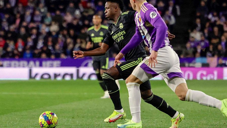Vinícius Júnior, durante el partido de Liga entre Valladolid y Real Madrid en 2022