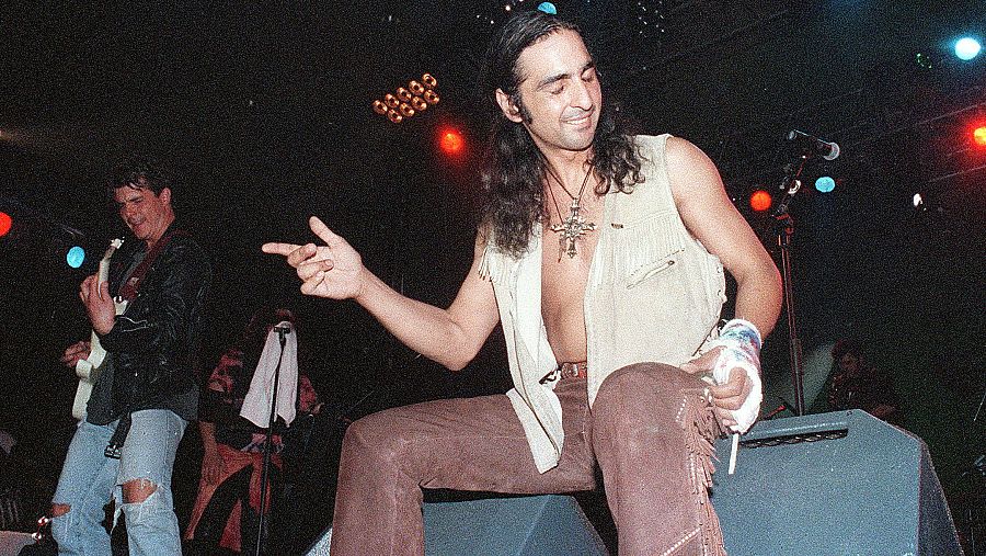 Antonio Flores, durante su última actuación el 26 de mayo de 1995