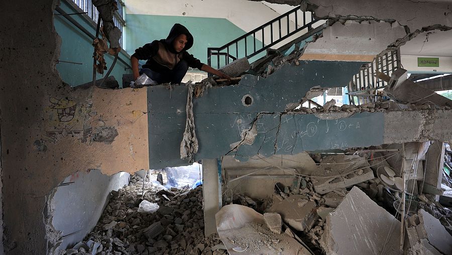 Guerra en Gaza: Israel bombardea de nuevo una escuela con desplazados