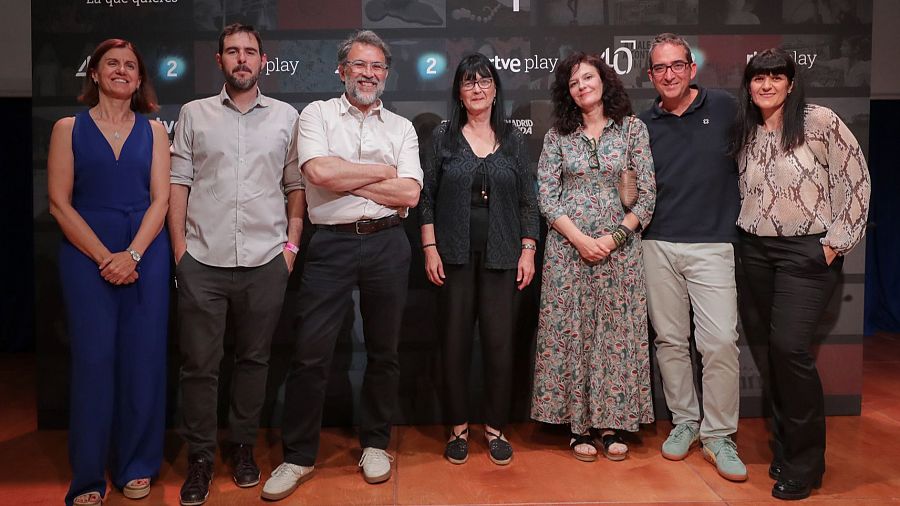 El equipo de Metropolis, ayer en la celebración de su 40 aniversario