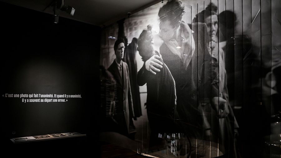 Espacio reservado a 'El beso', en la exposición 'Momentos dados'.