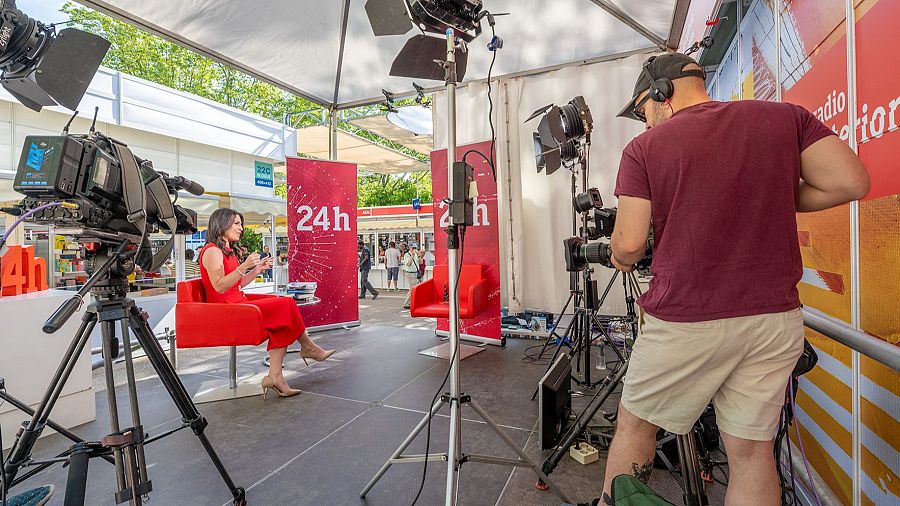 El Canal 24 horas traslada parte de su emisión a la Feria del Libro