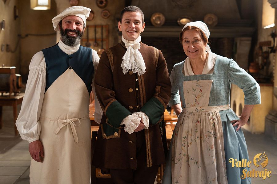 Amadeo, Francisco y Eva en 'Valle Salvaje'