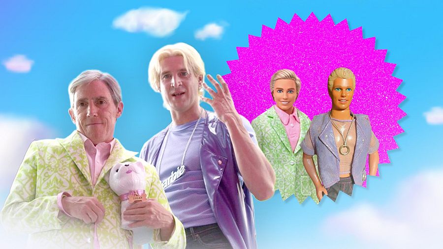 Sugar Daddy Ken y Earring Magic Ken, interpretados por Rob Brydon y Tom Stourton