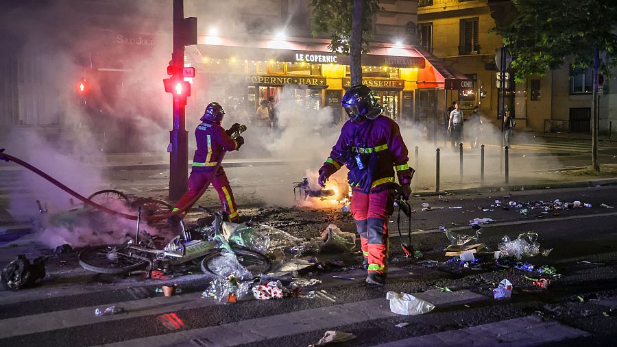 Decenas de detenidos y varios heridos durante las celebraciones en París por el triunfo del PSG