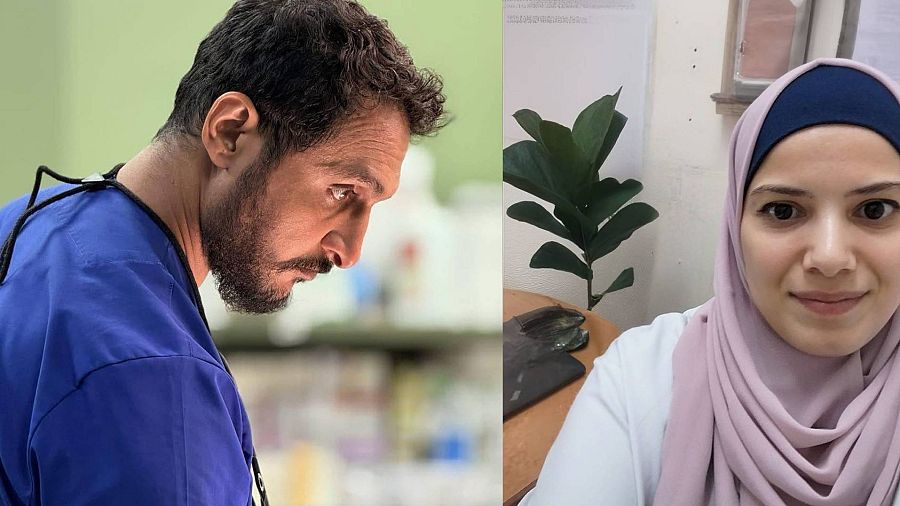 Ruba y Mohamed, padres de tres hijos, separados por la guerra en Gaza