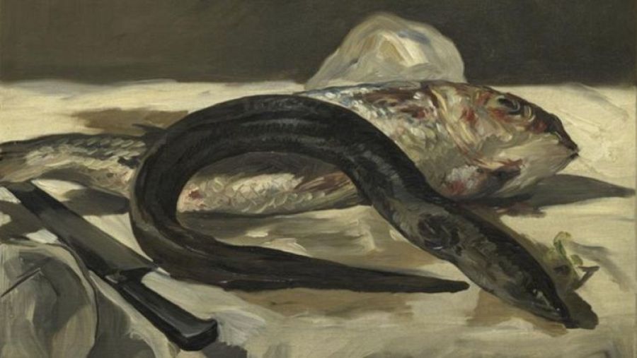 La anguila, en un cuadro de Édouard Manet de 1864