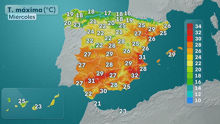 El tiempo hoy 4 de junio