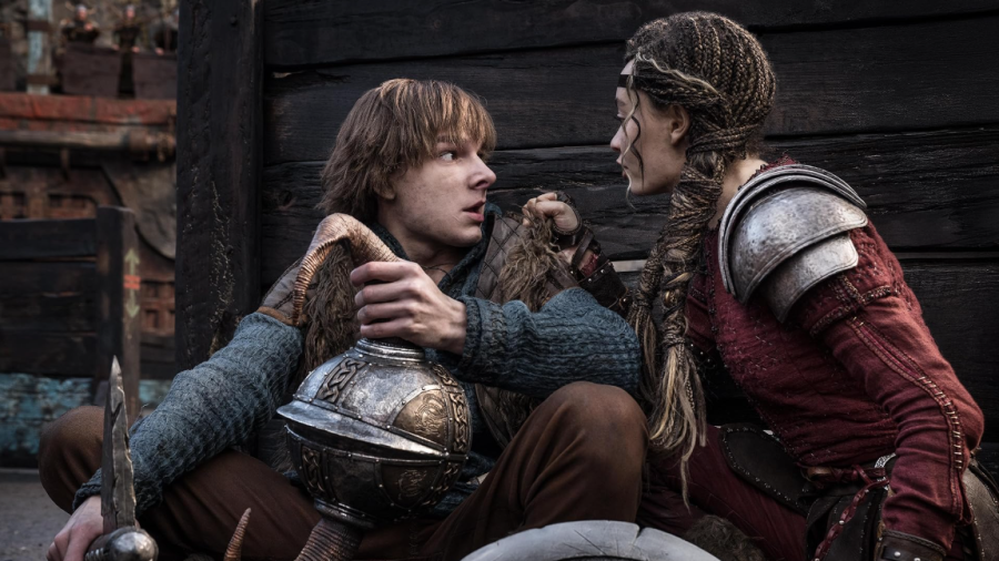 Hipo y Astris, en una escena de batalla de 