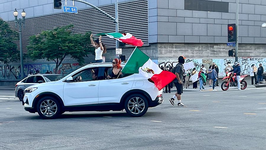 Los Ángeles, epicentro de la primera gran protesta ciudadana contra Trump: 