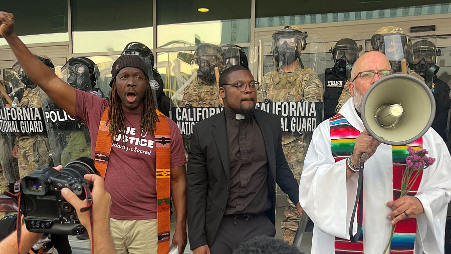 Los Ángeles, epicentro de la primera gran protesta ciudadana contra Trump: 