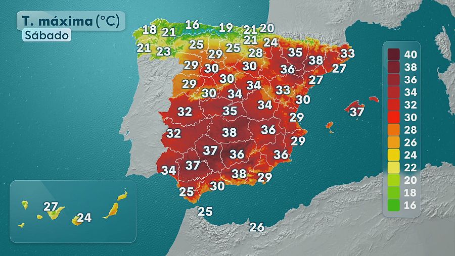 El tiempo el fin de semana