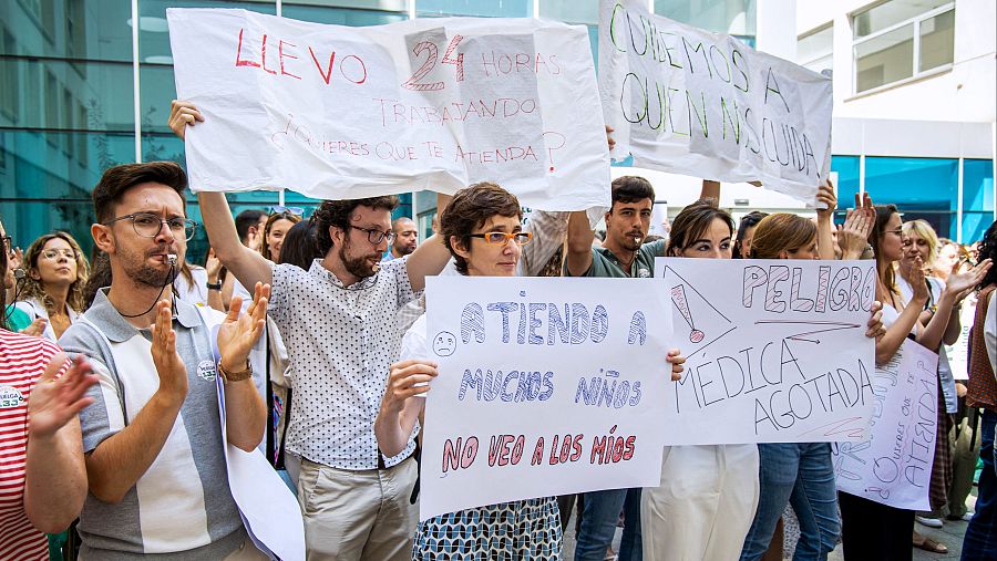 Concentración médicos en Logroño