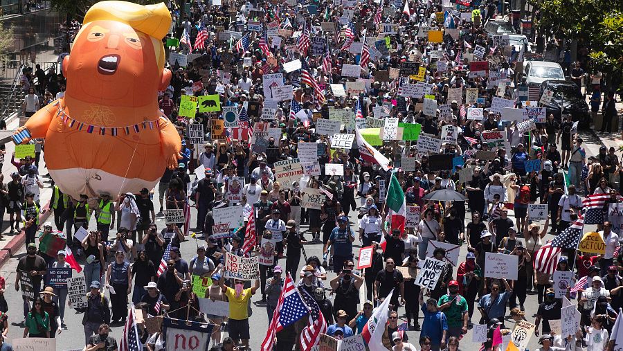 Manifestación en Los Ángeles