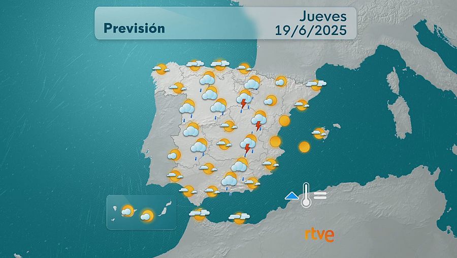 El tiempo de hoy 19 de junio
