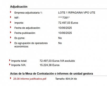 Imagen del Portal de contratación de Navarra