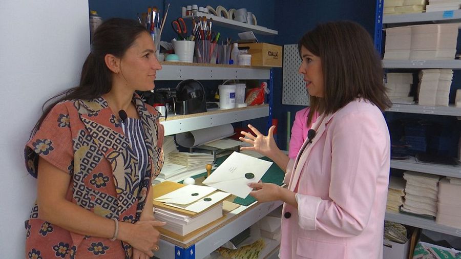 En el taller de caligrafía de Rocío Huerta