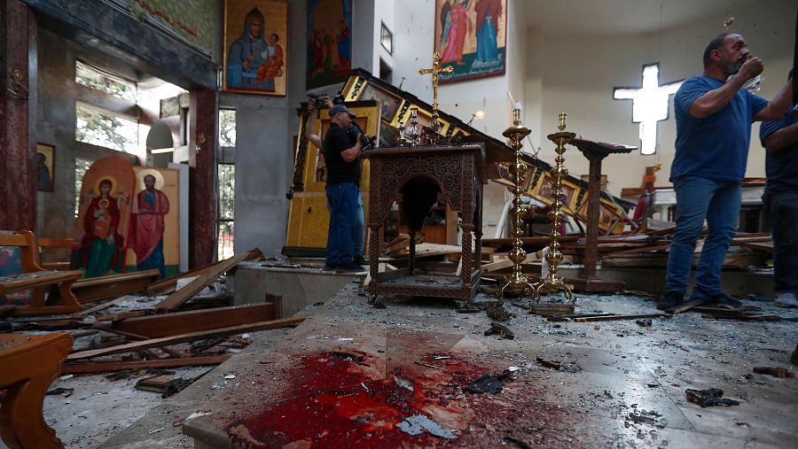 Al menos 15 muertos en un ataque terrorista en una iglesia de Damasco