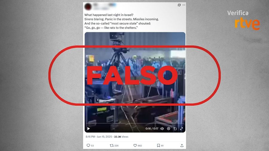 Mensajes que difunden un vídeo de Noruega en 2023 como si fuera Israel en la actualidad