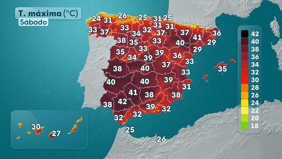 Previsión para el sábado 28