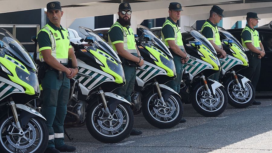 Agentes de la Guardia Civil durante la presenación de la 'Operación Verano 2025'