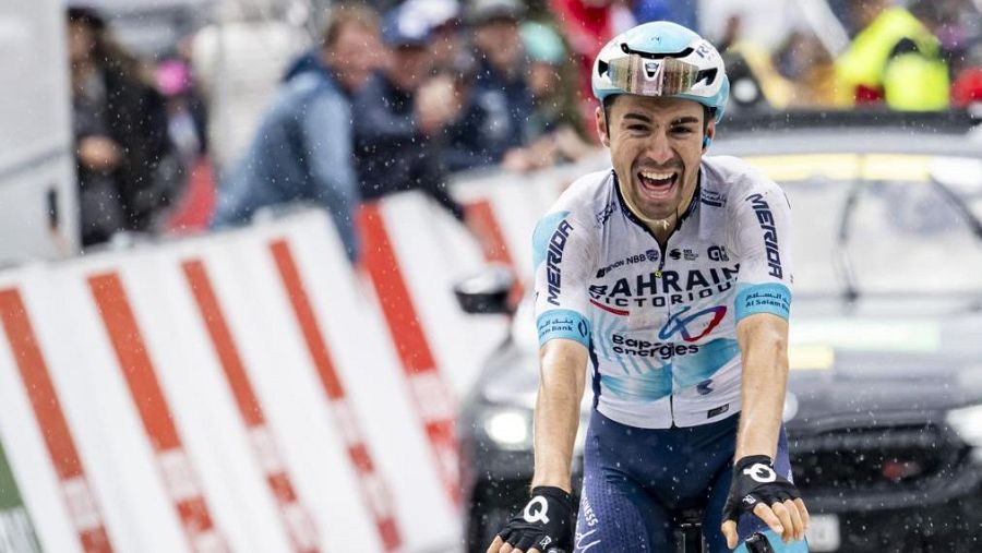 Lenny Martínez, ciclista francés del Bahrain para el Tour 2025