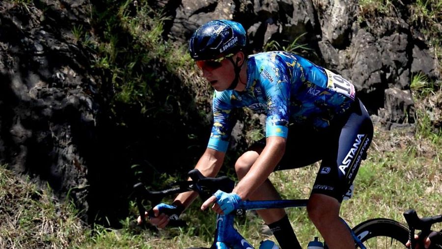 Yevgeniy Fedorov, ciclista kazajo de Astana para el Tour 2025