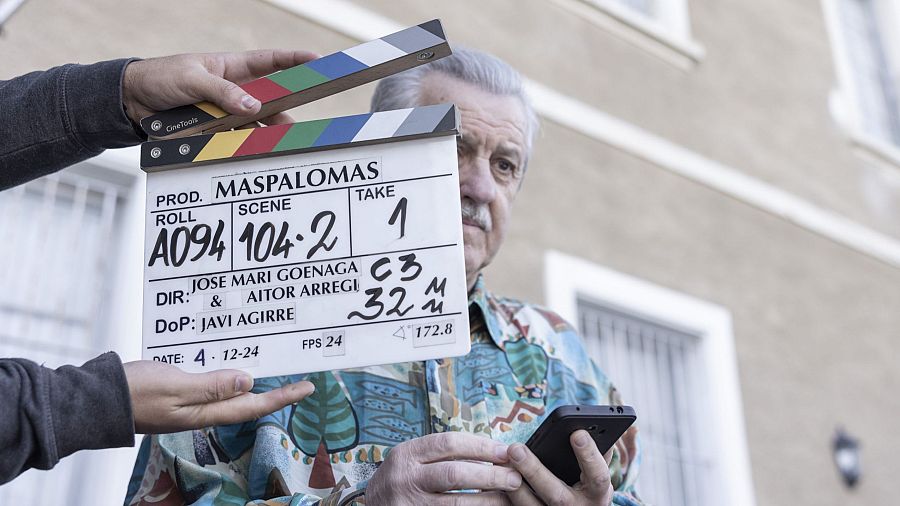 Imagen del rodaje de 'Maspalomas'